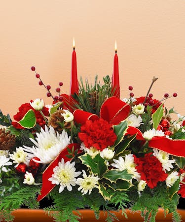 A Merry Christmas Centerpiece Holiday Centerpiece Delivery Mi
