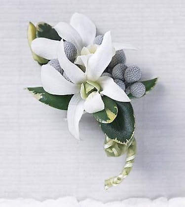 White Orchid Boutonniere St Clair Shores Boutonnieres Corsages Mi Mancuso S Florist