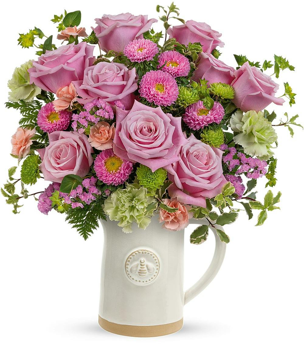 Artisanal Pitcher Bouquet Mancuso's Florist Detroit, MI Flower Delivery