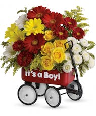 Baby's First Wagon Bouquet (Boy)
