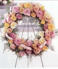 Standing Funeral Wreath with
